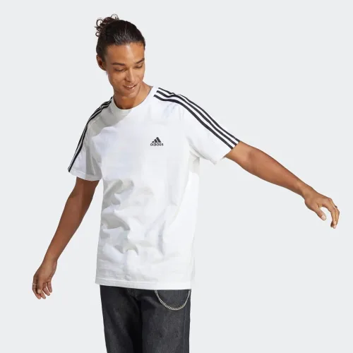 Vista 2 de adidas Camiseta Essentials Single Jersey de 3 rayas para hombre