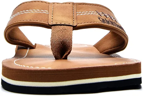 Vista 6 de Quickshark Sandalias de cuero para hombre, con soporte de arco, para playa