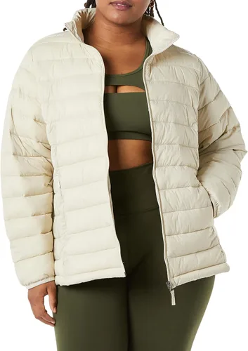 Vista 12 de Amazon Essentials Chaqueta acolchada ligera de manga larga resistente al agua para mujer (disponible en tallas grandes)