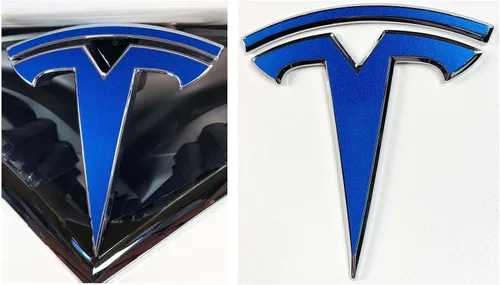 Vista 16 de Calcomanía con logotipo para Tesla Model S, Nosecone, juego de 14 piezas (verde brillante)