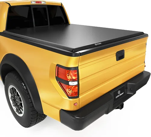Vista 8 de YITAMOTOR Cubierta enrollable suave para caja de camioneta compatible con Ford F-150 2009-2014 de 5.5 pies Cubierta suave para caja de camioneta