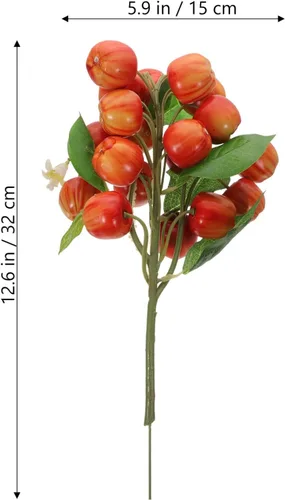Vista 2 de MAGICLULU Ramo de flores artificiales de manzanas para decoración del hogar, 1 Uds Apple