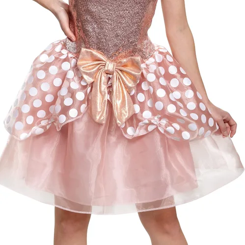 Vista 5 de Disguise Disfraz de Minnie Deluxe para adultos de oro rosa para mujer Multicolor