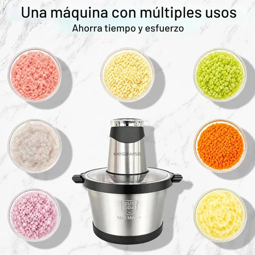 Vista 6 de MEGAWISE Picadora de carne eléctrica de la picadora de alimentos 500W