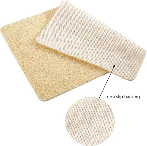 Vista 4 de Alfombrilla de ducha antideslizante de PVC para ducha interior, baño (15.7 x 23.6 in, amarillo)