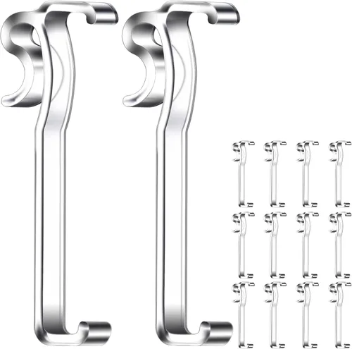 Vista 8 de Clips de cenefa de 2.5 pulgadas, clip de persiana de ventana transparente para persianas horizontales, se adapta a cenefa de 2.5 pulgadas (6 piezas)