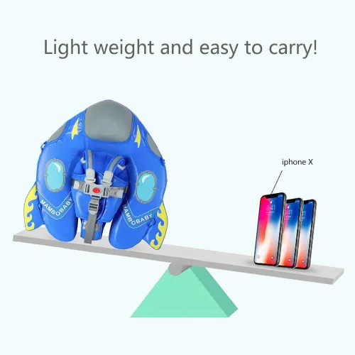 Vista 3 de Mambobaby Flotador de natación para bebé con cola, flotador sólido no inflable, mejora de flotador suave impermeable y agradable a la piel