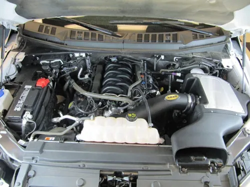 Vista 4 de Airaid Sistema de admisión de aire frío: aumento de caballos de fuerza, filtración superior: compatible con FORD (F150) 2015-2020 AIR-401-293