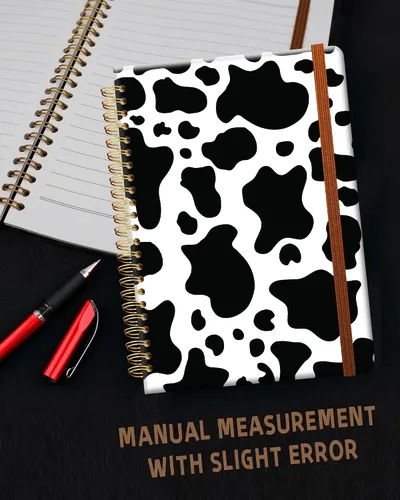 Vista 6 de Cuaderno de escritura en espiral a rayas, diario universitario forrado de tapa dura A5 para mujeres y niñas, encuadernación fuerte de doble alambre