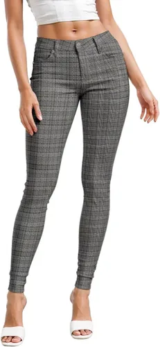 Vista 13 de Hybrid & Company - Pantalones ultraelásticos para mujer, cómodos y ajustados, para el trabajo y ocasiones informales Negro