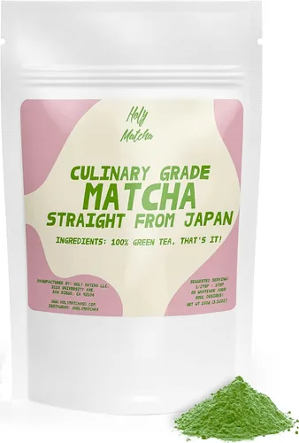 Vista 10 de Holy Matcha Uji Ceremonial Té Verde en Polvo Auténtico Japonés Superalimento antioxidante con L-teanina para energía natural, enfoque