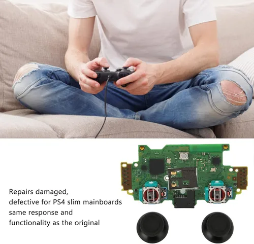 Vista 3 de Gamepad placa base, reemplazo de gamepad placa base reparación consola de juegos placa base duradera y para PS4 Slim Gamepad JDM030
