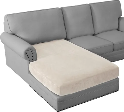Vista 103 de PrinceDeco Fundas de cojín para sofá, funda elástica y lavable, funda de cojín ajustable de tela de terciopelo antideslizante, protector de muebles