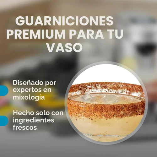 Vista 4 de Bartesian Golden Demerara Sugar Rimmer para Vasos de Cóctel - Guarnición Dulce Saborizada para Bordes de Cócteles de Postre para Vasos de Bar Azúcar