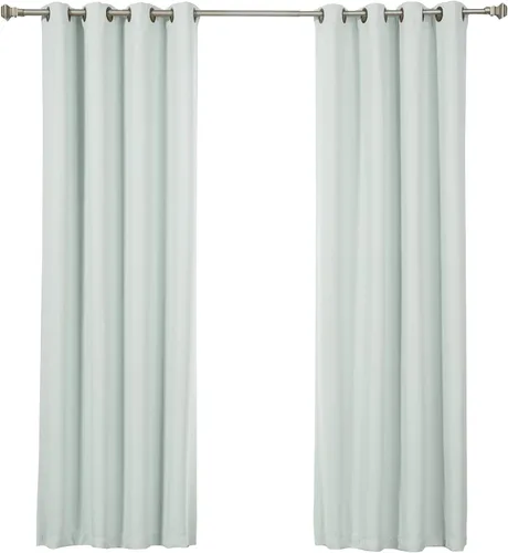 Vista 35 de Best Home Fashion Cortinas opacas aisladas térmicamente - Parte superior del ojal de bronce antiguo - 52" de ancho x 84" Largo - (Juego de 2 Paneles)