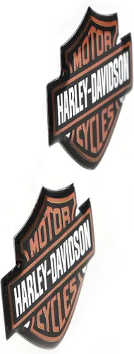 Vista 4 de Calcomanía con logotipo «Bar & Shield» curvado de Harley-Davidson, talla única , Anaranjado