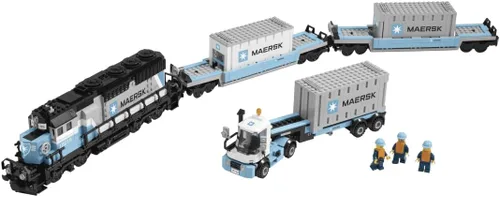 Vista 2 de Lego, Creador de trenes Maersk 10219 (suspendido por el fabricante)