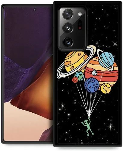 Vista 8 de Funda compatible con Samsung Galaxy Z Fold 2 5G, sistema solar de globo alienígena, diseño de patrón increíble, a prueba de golpes, antiarañazos