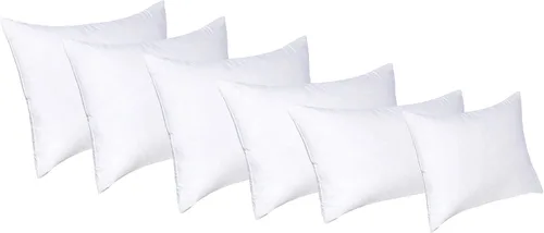 Vista 6 de L' COZEE Almohadas de plumas y plumón de ganso blanco, almohadas decorativas de relleno con funda de algodón 100% para personas que duermen firmes