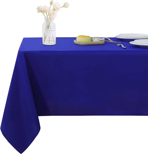 Vista 16 de Mantel rectangular – Mantel decorativo para banquetes, cocinas de fiesta, comedor, 400 hilos y 100% algodón centro y mantel de té, paquete de 5