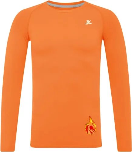 Vista 25 de DEVOROPA Youth Boys Compression Thermal Shirt Long Sleeve Kids Fleece Baselayer Soccer Baseball Undershirt Slim/Regular/Husky Cuello redondo-negro
