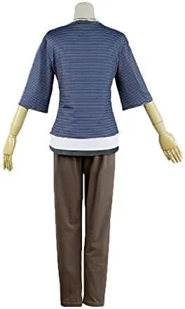 Vista 2 de V3 Rantaro Amami Cosplay Traje japonés de juego de ropa de camiseta y pantalones y cuello