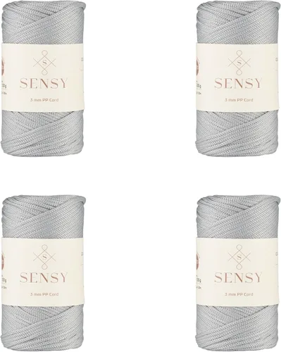 Vista 55 de Cuerda de poliéster Sensy Premium de 3 mm, 120 metros, 100% cordón de polipropileno, cuerda de macramé de 3 mm, cordón para bolsos de ganchillo