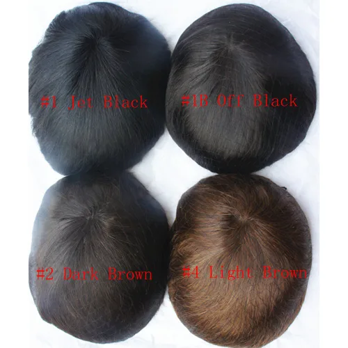 Vista 5 de N.L.W.- Peluquín para hombres, piezas de pelo para hombre Sistema europeo de reemplazo de cabello humano virgen para hombres, pieza de cabello