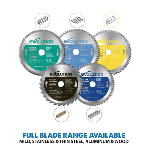 Vista 4 de Evolution Power Tools 5-3/8BLADEST Hoja de sierra de corte de acero, 5-3/8 pulgadas x 30 dientes