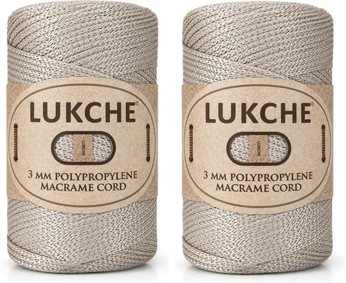 Vista 47 de Cuerda de macramé premium de poliéster de 3 mm (134.44 metros), (250 g) 100% cuerda de macramé de polipropileno, hilo de crochet de macramé colorido