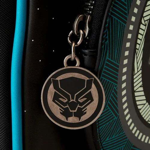 Vista 7 de Loungefly Marvel Wakanda Forever Mini-mochila Black Panther, exclusiva de Tienda