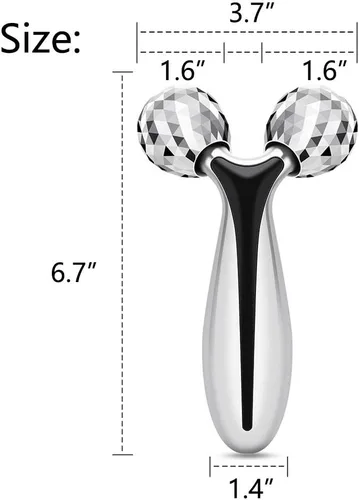 Vista 4 de SUPANT Masajeador facial V, reduce las arrugas en el cuello y los ojos, masaje para drenaje linfático, estiramiento facial, reduce la hinchazón
