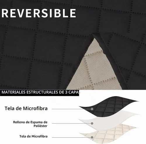 Vista 5 de Easy-Going - Funda reclinable con consola, funda de sofá reversible para sala de estar, funda de sofá dividida para cada asiento con correas