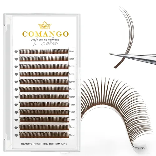 Vista 20 de CoMango Spikes - Extensiones de pestañas Flora 5D, color negro mate