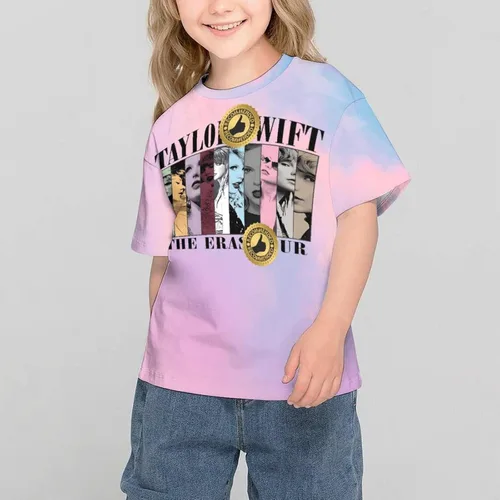 Vista 6 de Camiseta para niños y niñas, camiseta de cantante de 1989, divertida camiseta novedosa, concierto de mercancía juvenil para fanáticos