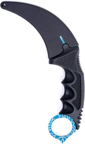Vista 9 de Dispatch Karambit Cuchillo táctico de hoja fija para acampar, cuchillo de caza al aire libre con funda y cable, adecuado para senderismo, aventura