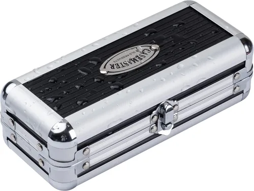 Vista 8 de Casemaster Sole - Estuche de aluminio delgado para dardos con capacidad para 3 puntas de acero y punta suave con suficiente espacio para mantener
