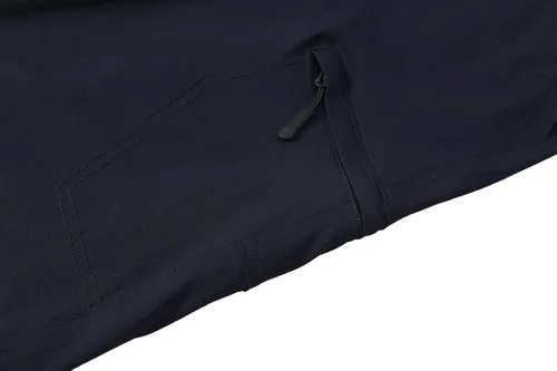 Vista 5 de Pantalones cortos elásticos de secado rápido para hombre, pantalones cortos de trabajo ligeros, 6 bolsillos para ciclismo, viajes, camping