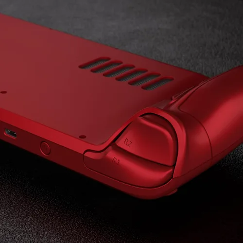 Vista 6 de eXtremeRate DIY Full Set Shell with Buttons for Steam Deck LCD, Custom Faceplate Back Plate Replacement Shell for Steam Deck LCD - Scarlet Red