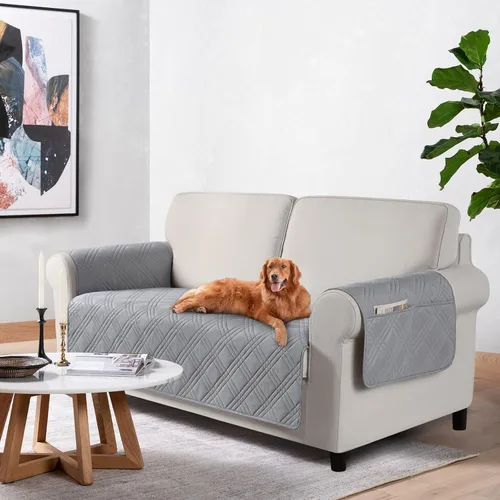 Vista 31 de TAOCOCO Fundas impermeables para silla para mascotas y perros con respaldo antideslizante, fundas para asiento de silla con bolsillo lateral
