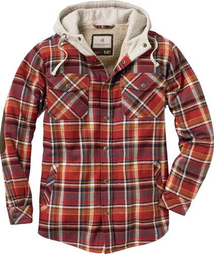 Vista 3 de Legendary Whitetails Men's Camp Night Berber Lined Hooded Flannel Shirt Jacket