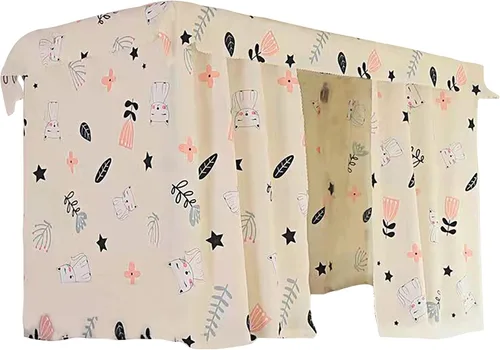 Vista 9 de Lobagve Van Caro - Cortinas de litera transpirables para dormitorio de estudiantes, cortinas de cama transpirables, a prueba de polvo, tela opaca