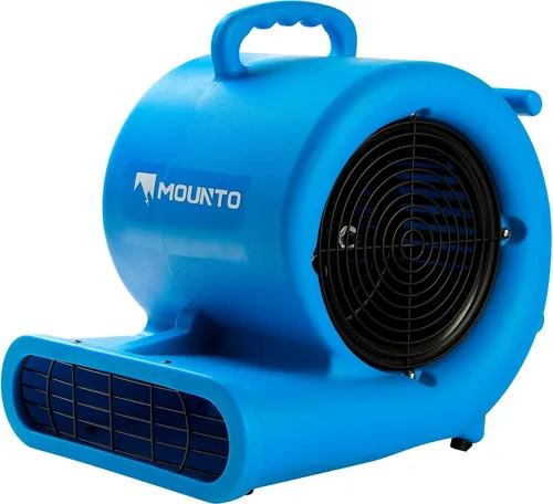 Vista 2 de Mounto Ventilador de secado de piso de 1/3 hp Air Mover de 2000 cfm, ventilador de secado de piso, motor de aire de 3 velocidades con salida GFCI