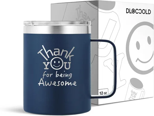 Vista 23 de DLOCCOLD Regalos de agradecimiento para hombres por ser impresionante taza para compañeros de trabajo, día de cumpleaños para mujeres