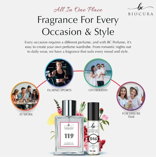 Vista 4 de BC Perfume 555 Inspired by Beburry Her For Women Fragancia Aceite Corporal Dupes Roll-On 0.3 Fl Oz/0.3 fl oz-X1
