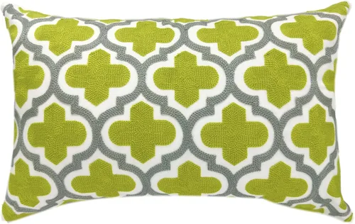 Vista 9 de Alysheer Fundas de almohada decorativas bordadas a cuadros 18"x 18", juego de 2, fundas de almohada de algodón con patrón tuftado de cuadros