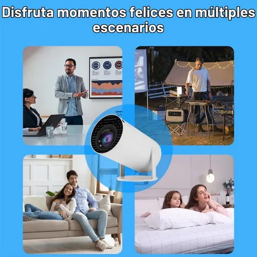 Vista 4 de Mini proyector HY300, proyector de película de techo, enfoque manual, diseño compacto para cine en casa, películas al aire libre, presentaciones