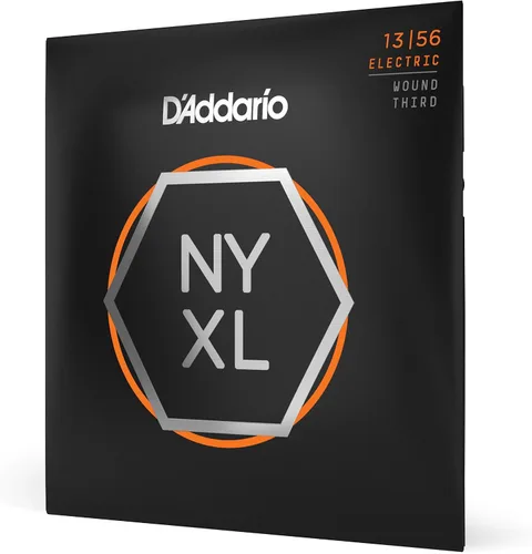 Vista 8 de D'Addario cuerdas para guitarra eléctrica, NYXL niqueladas, NYXL1152, calibre medio/pesado superior 11-52, juego de 6 cuerdas, paquete de 1