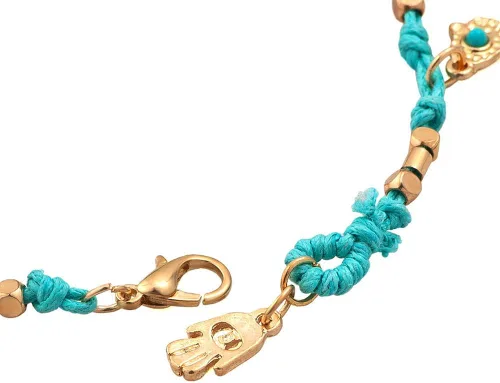 Vista 3 de Moonlight Collections Pulsera de protección para los ojos pulsera roja para protección pulsera de cuerda roja Metal