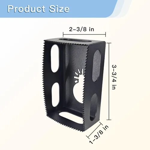 Vista 5 de 1 pieza de cortador de ranura rectangular mejorado, compatible con herramientas multifuncionales oscilantes Dewalt 20V y Milwaukee M18, cortador